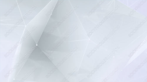 White Crystal Mesh. Futuristic Global Data Network Concept. 3D Render.