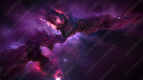 Purple and pink nebula background