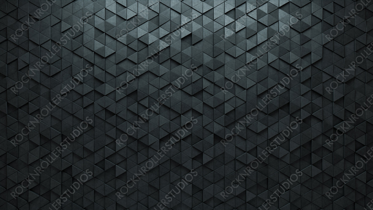 Semigloss Tiles arranged to create a 3D wall. Triangular, Concrete Background formed from Futuristic blocks. 3D Render