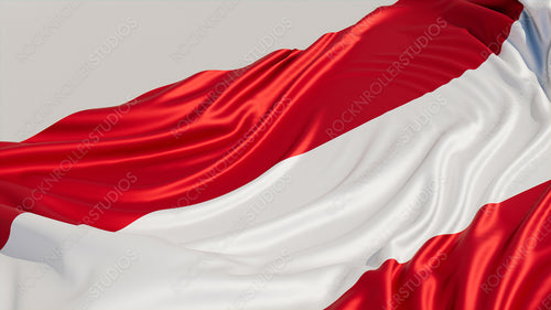 Flag of Austria on a White surface. Euro 2020 Football Background.