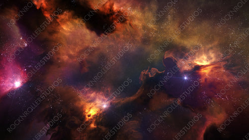 Colorful outer space nebula background