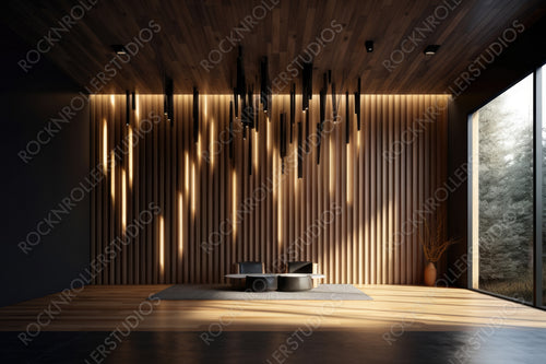 Stylish Room. Modern Interior Design Background. Generative AI.