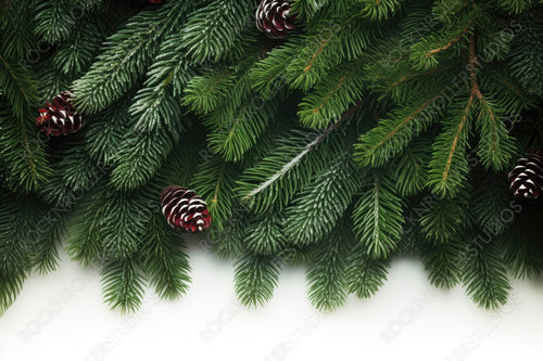 Christmas Tree Branches Background