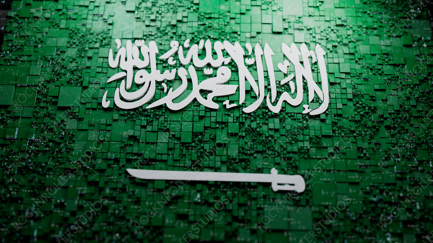 Saudi Flag Background