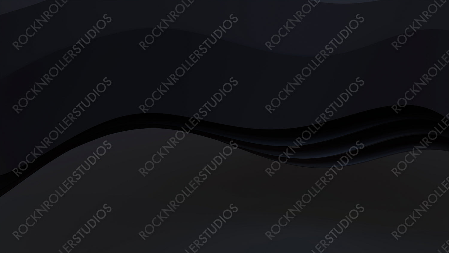 Abstract wallpaper created from Black 3D Undulating lines. Dark 3D Render with copy-space.