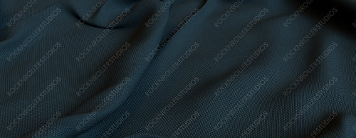 Seasonal Fall Wallpaper with Soft Woven Cloth. Ripples and Folds form a Tactile Blue Grey Texture.