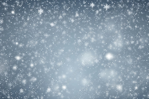 Realistic Falling Snow with Snowflakes and Clouds. Winter Transparent Background For Christmas or New Year Card. Frost Storm Effect, Snowfall, Ice.