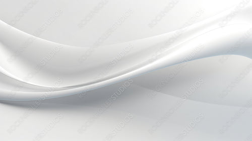White Abstract Background. Minimalist wave wallpaper.