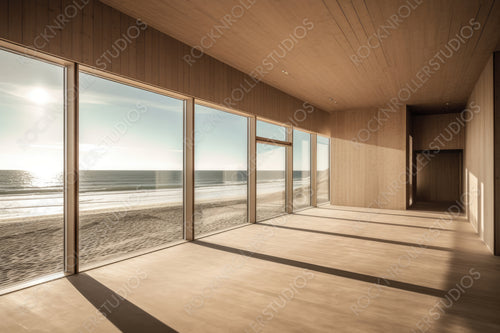 Stylish Room. Natural Interior Design Background. Generative AI.