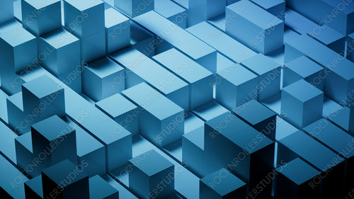 Blue, Contemporary Tech Background. 3D Render.