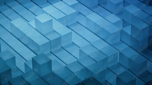 Blue, Modern Tech Background. 3D Render.