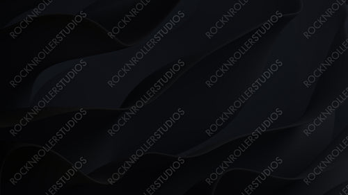Modern, Black Surfaces with Curves. Abstract 3D Background.