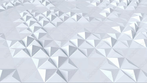 White triangle shaped pattern, animated background. Seamless loop.