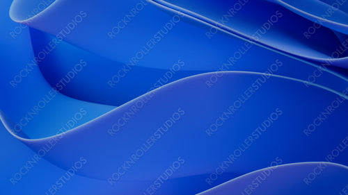 Ripple Blue Layers. Elegant Abstract 3D Background. 3D Render.