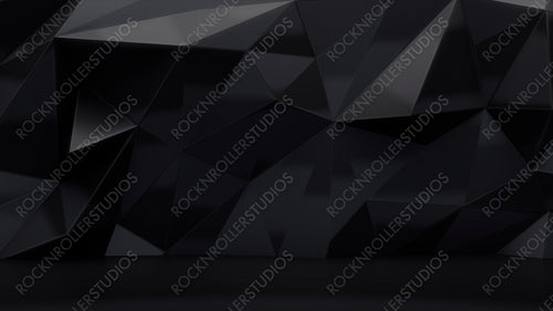 Black Abstract 3D Background.