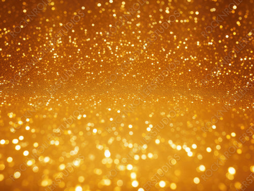 Abstract Golden Twinkle Background