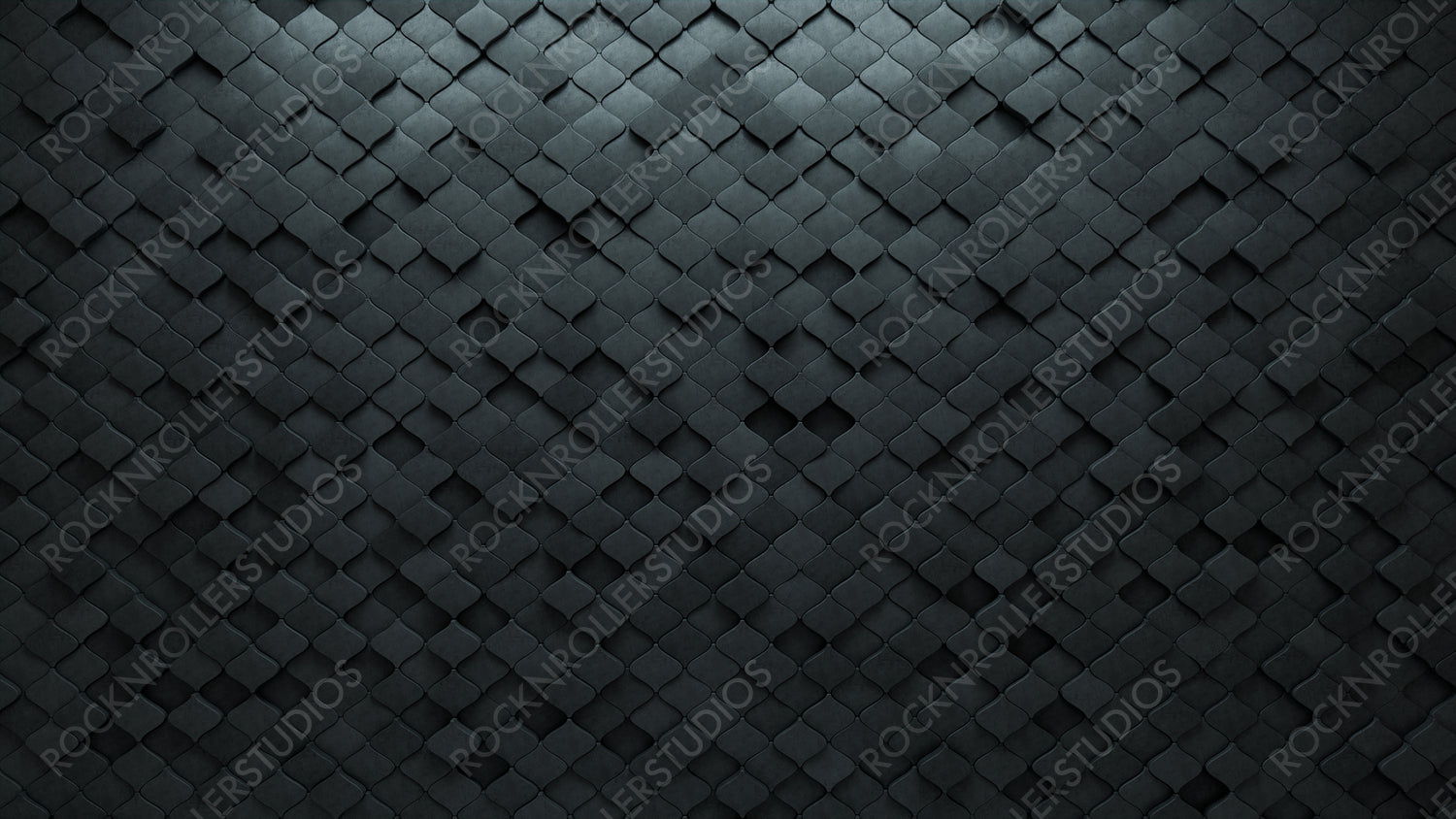 3D, Futuristic Wall background with tiles. Concrete, tile Wallpaper with Arabesque, Polished blocks. 3D Render