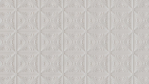White Ornamental Pattern Background.