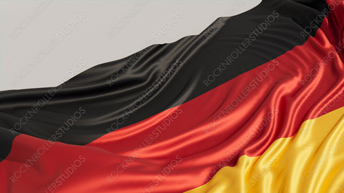 Flag of Germany on a White surface. Euro 2020 Soccer Wallpaper.