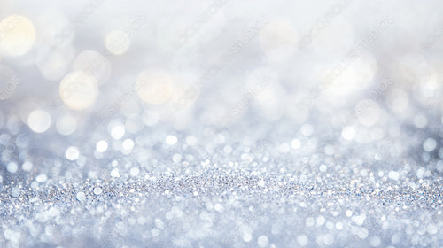 Elegant Glittering Bokeh of Christmas Lights in Pastel Hues, Perfect for Festive Backgrounds