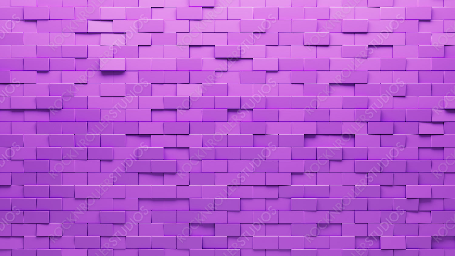 Purple, Semigloss Wall background with tiles. 3D, tile Wallpaper with Rectangular, Polished blocks. 3D Render