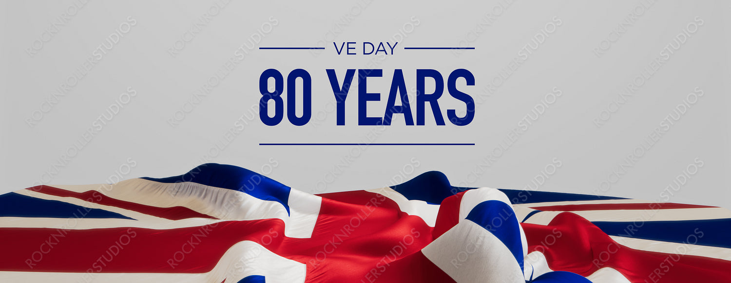 Dynamic VE Day 80th Anniversary Tribute with Union Jack