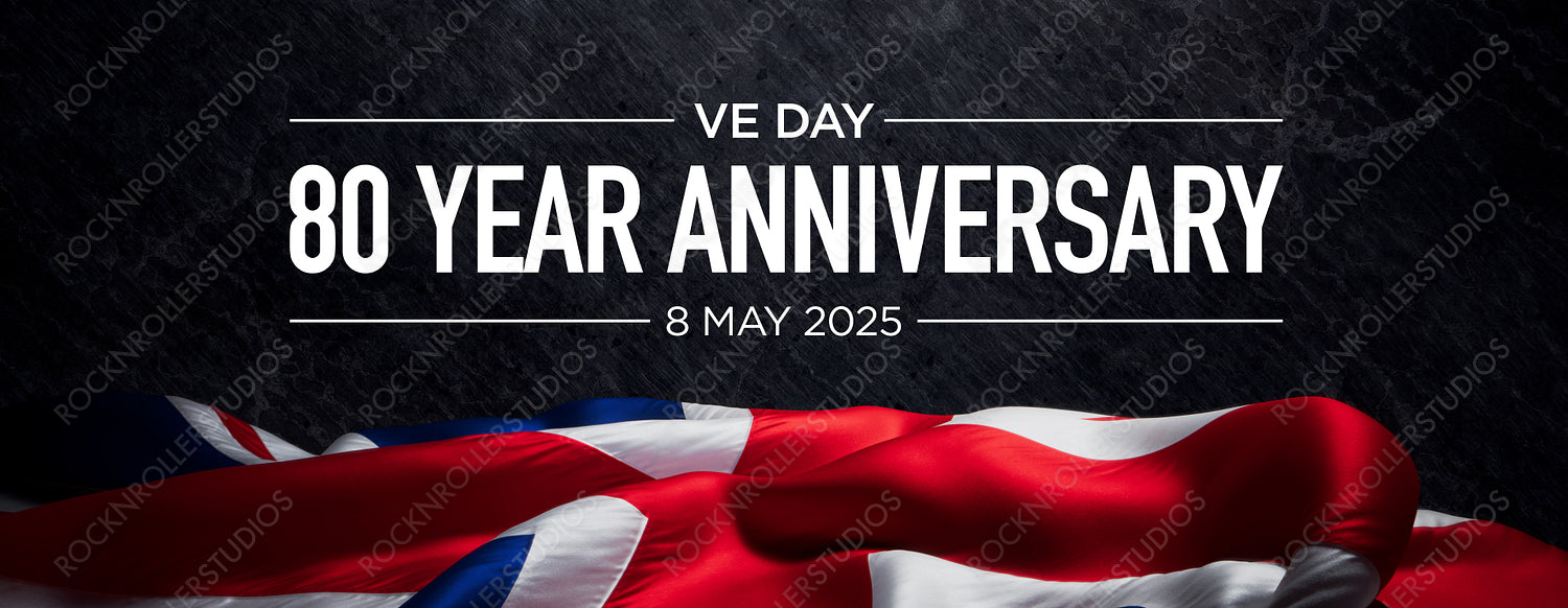 Stunning 80th VE Day Anniversary Tribute Featuring Union Jack - May 8, 2025