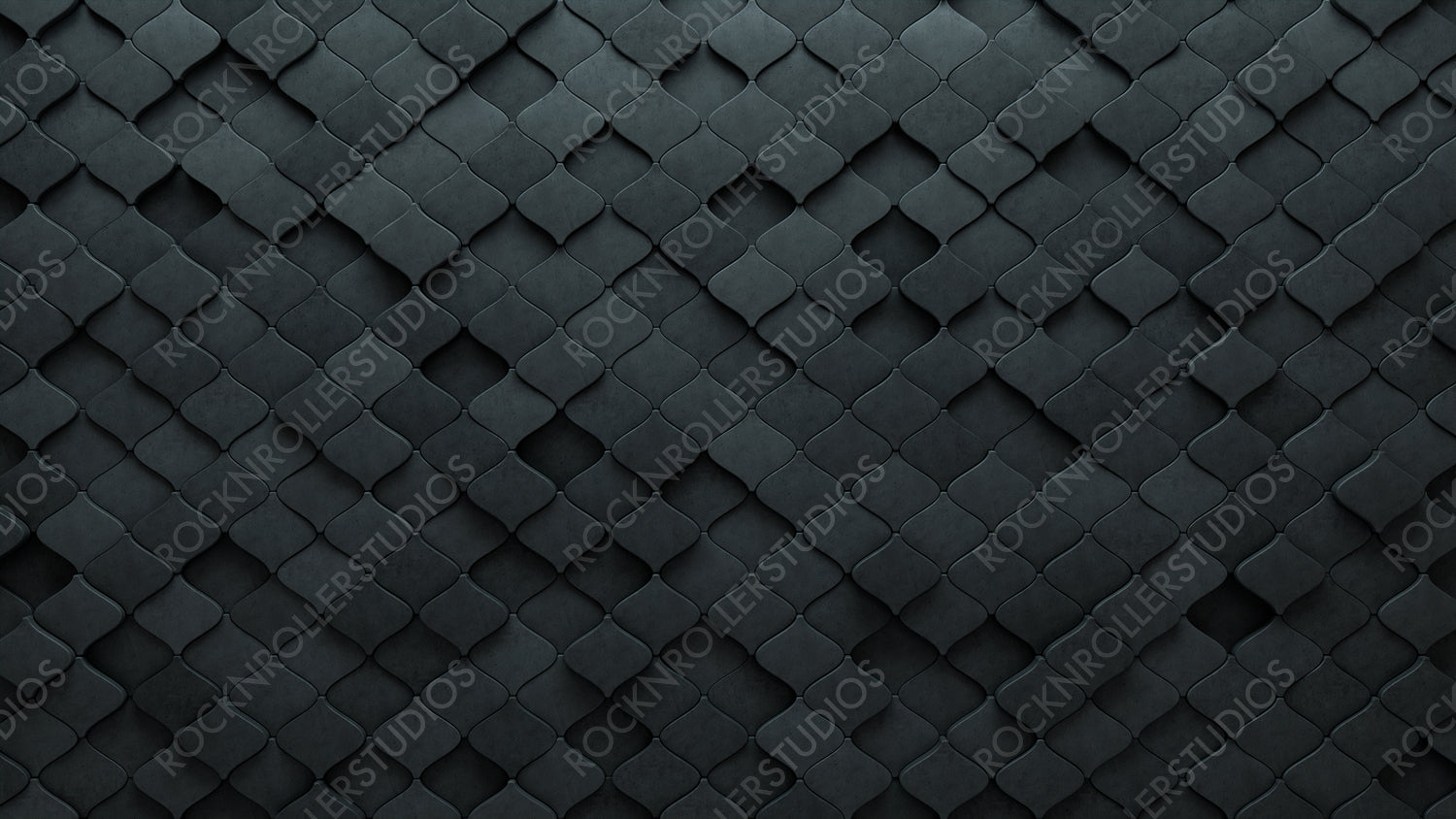 Polished, 3D Wall background with tiles. Arabesque, tile Wallpaper with Semigloss, Concrete blocks. 3D Render
