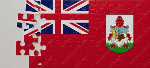 Vibrant Bermuda Flag Jigsaw Puzzle: Uniting Heritage & History