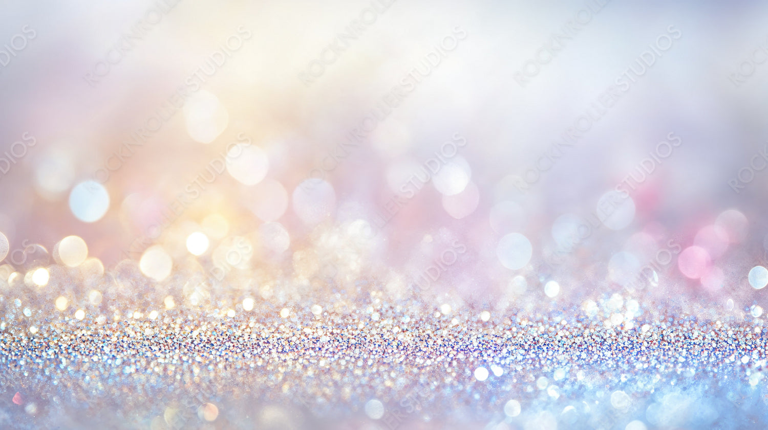 Elegant Glittering Bokeh of Christmas Lights in Pastel Hues, Perfect for Festive Backgrounds