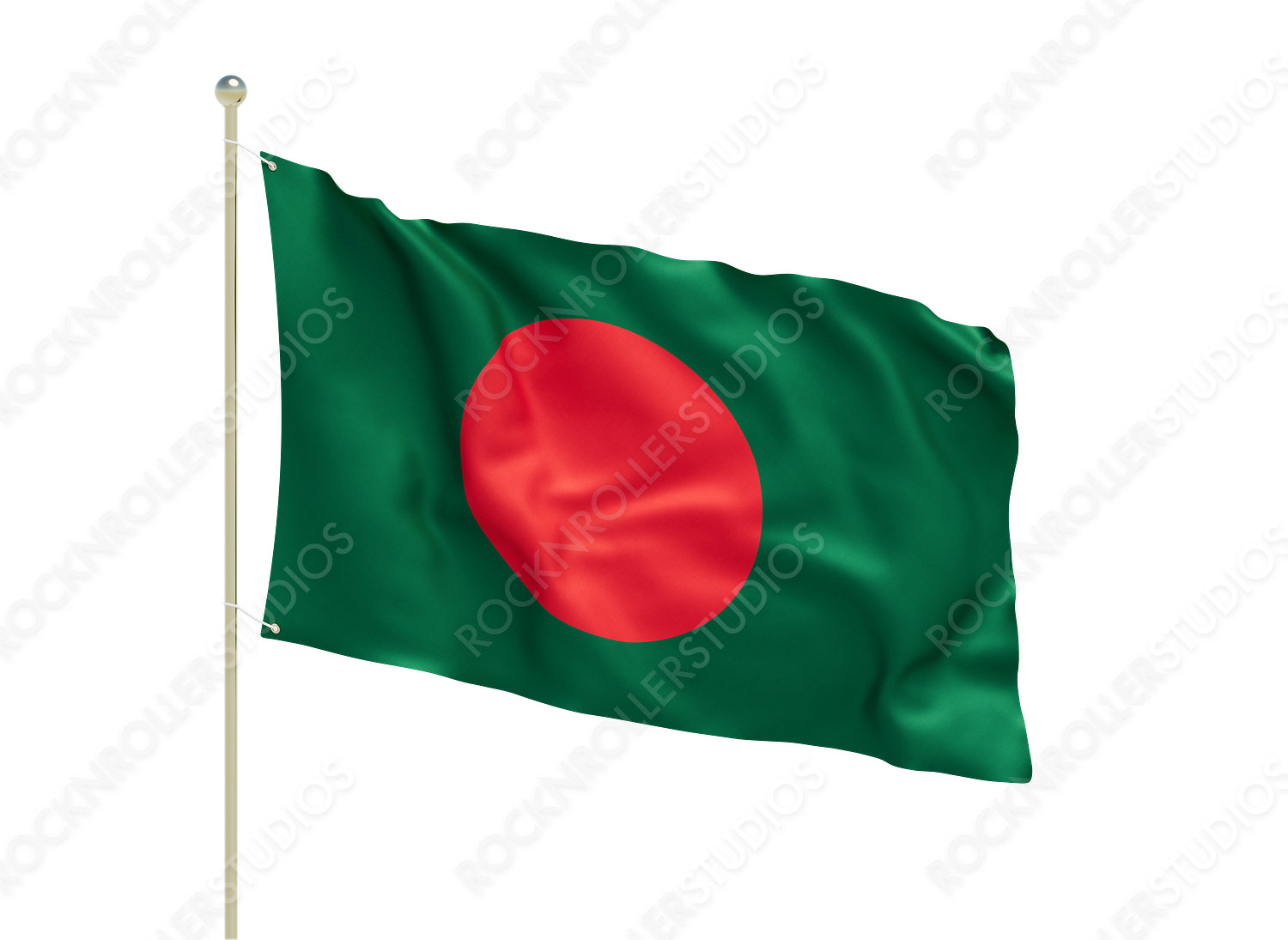 Vibrant Bangladesh Flag with Red Circle on Lush Green - Symbol of Pride and Identity. Transparent PNG