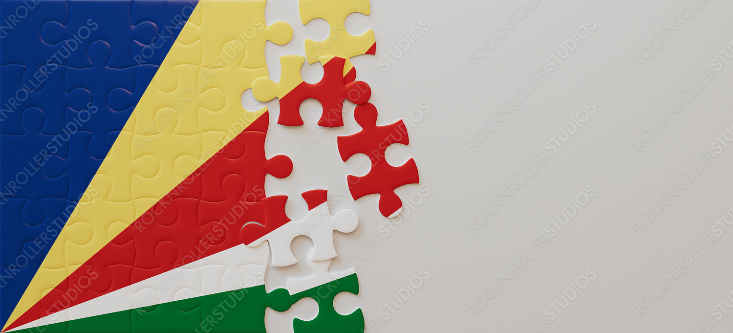 Dynamic Seychelles Flag Puzzle: Symbolizing Unity and Problem-Solving in Vivid Colors