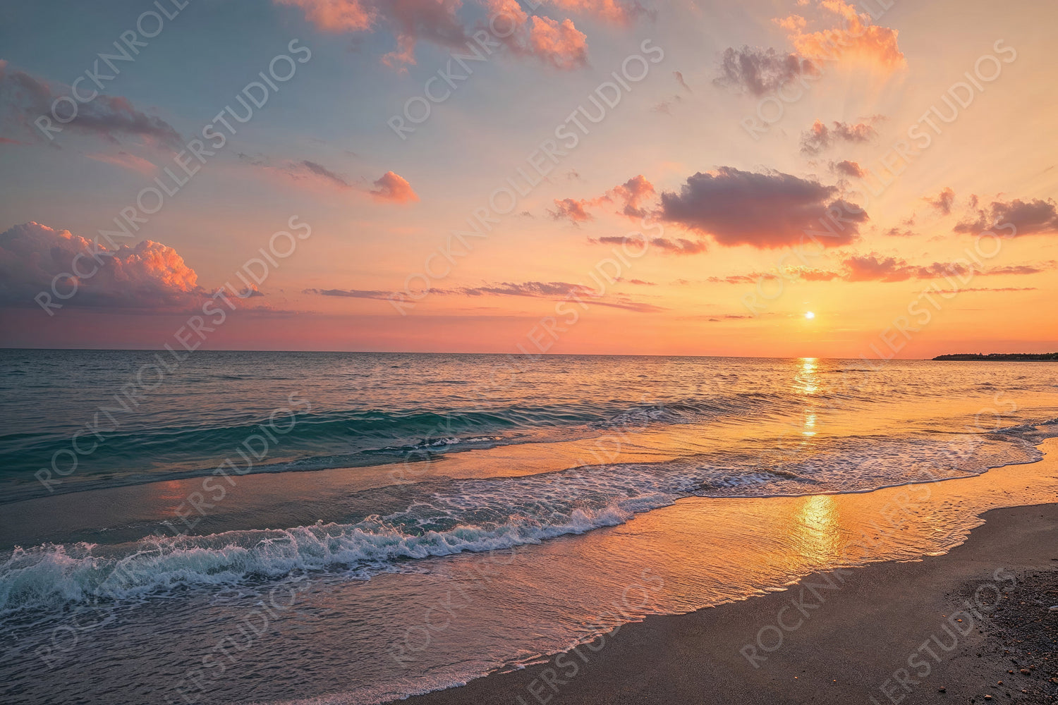 Serene Sunset Beach in Bora Bora. Paradise Holiday Environment. Tourism banner.