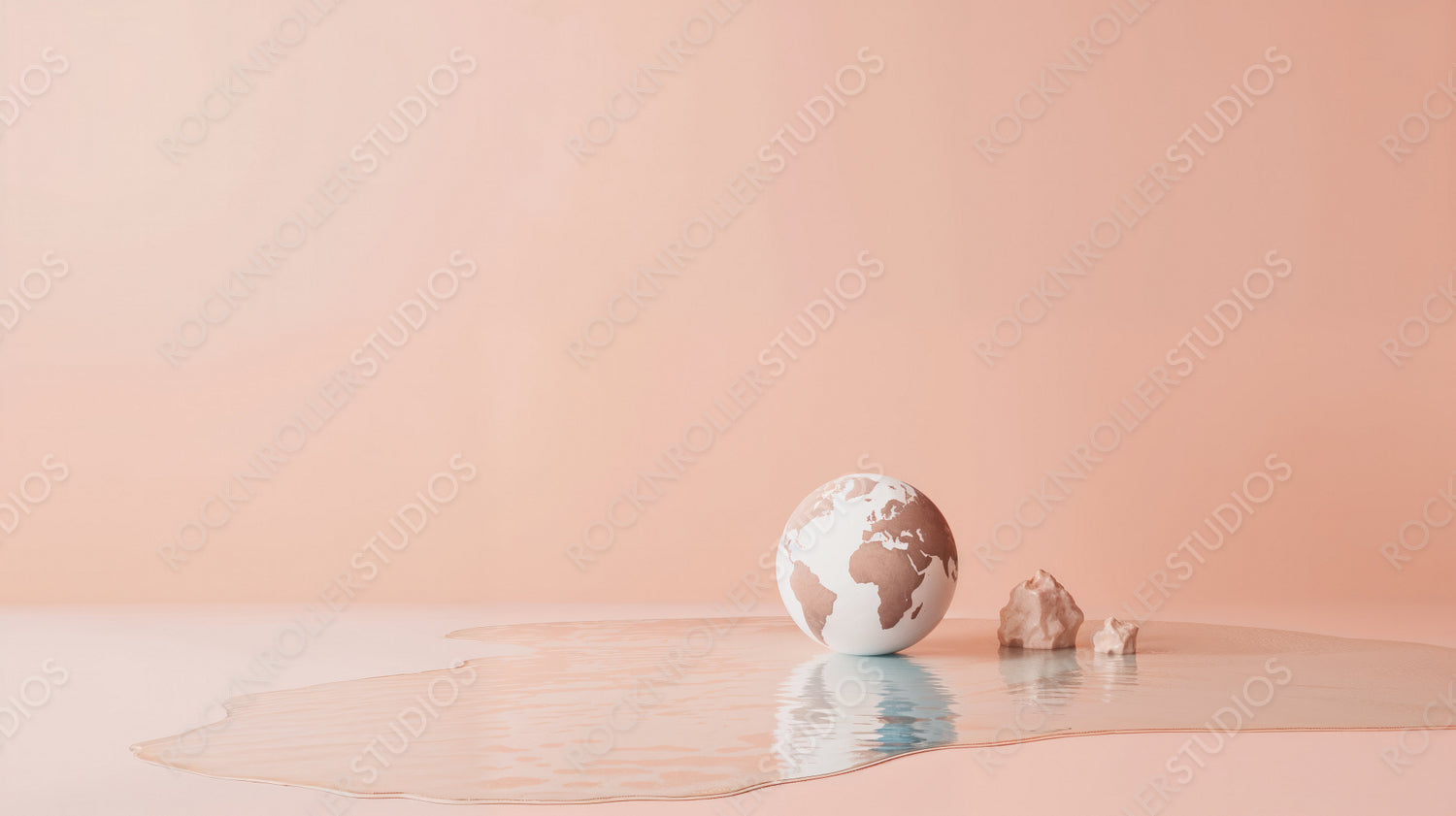 Melting Earth Concept to Illustrate Climate Change