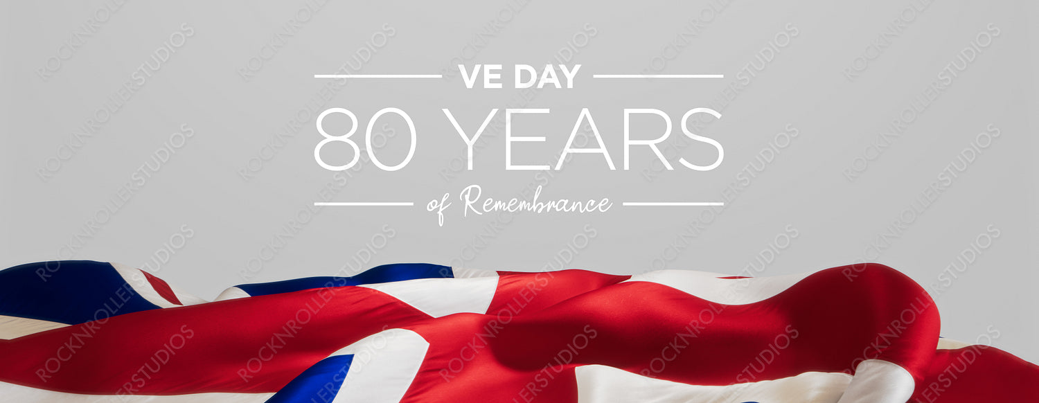 VE Day Commemoration: 80th Anniversary with Union Jack - A Tribute to Victory in Europe Day