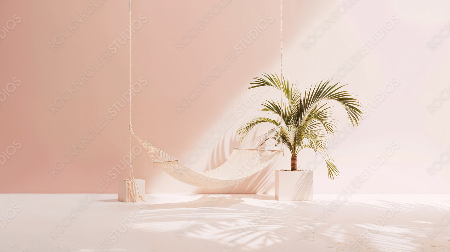 Tranquil Hammock Setup in Bright and Airy Room