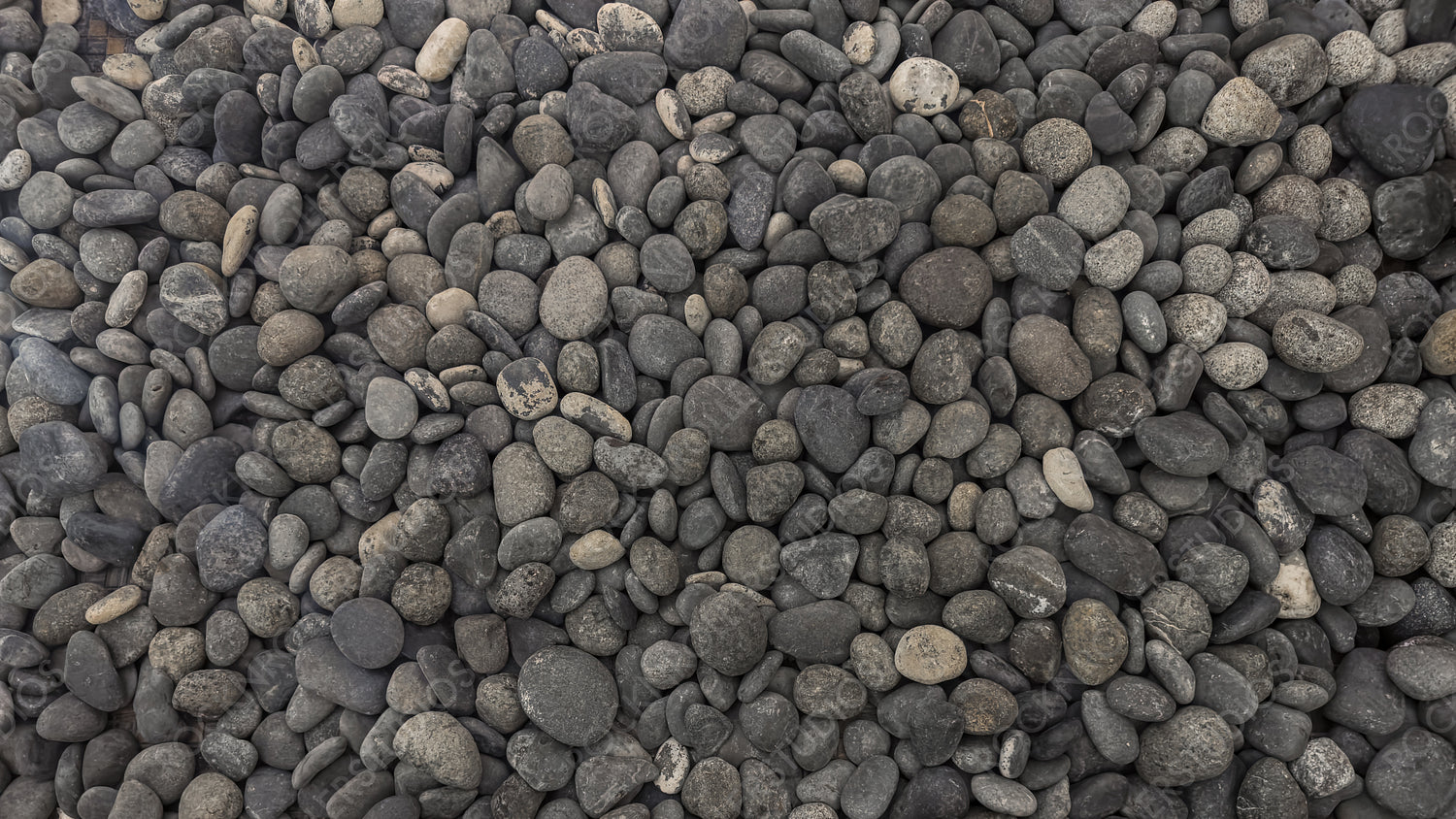 Natural Smooth Pebbles, River Stones Background