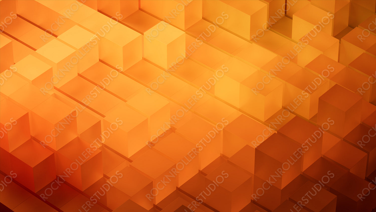 Orange and Yellow, Innovative Tech Wallpaper. 3D Render.