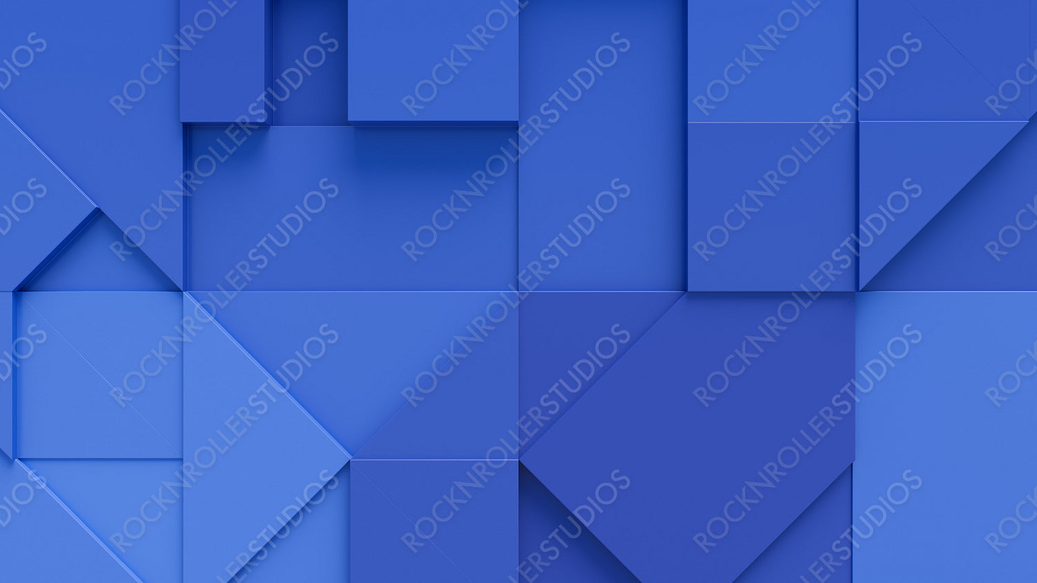 Blue 3D Shapes form a Business abstract wallpaper. 3D Render .