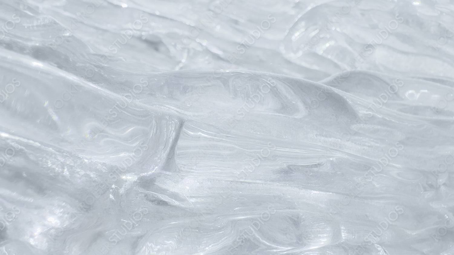 Crystal Clear Ice Texture with Subtle White Shades and Delicate Patterns