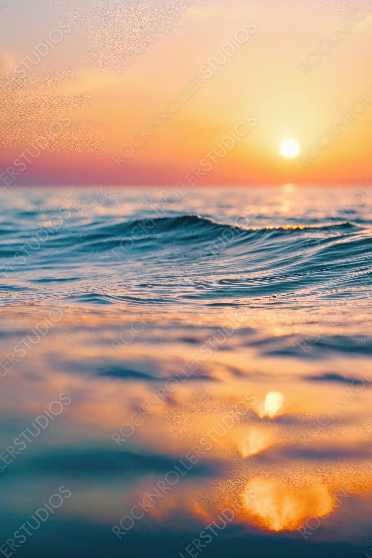 Peaceful Sunset Beach in the Philippines. Tranquil Honeymoon Landscape. Solitude banner.