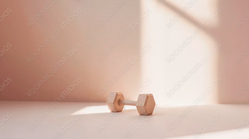 Minimalistic Fitness Equipment in Sunlit Room