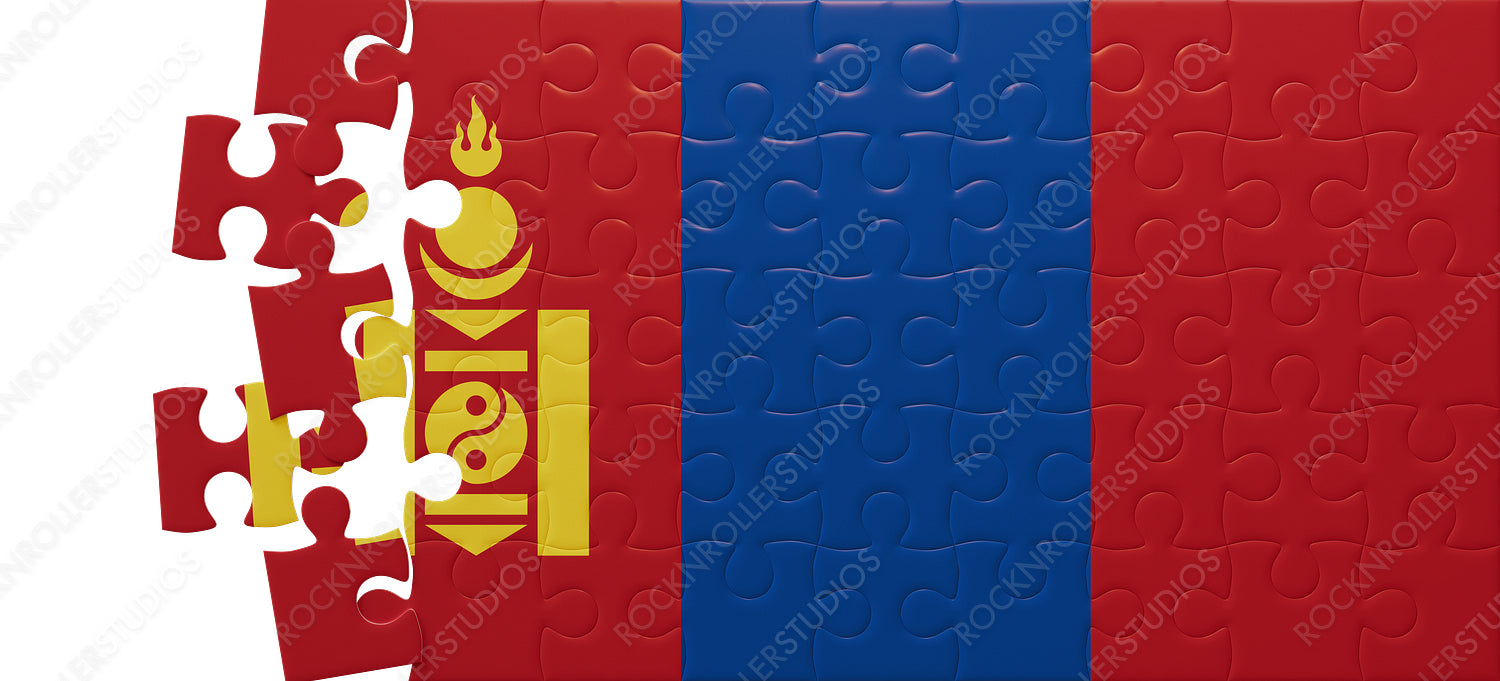 Mystical Mongolia: Flame Symbols and Hidden Messages in a Jigsaw Puzzle