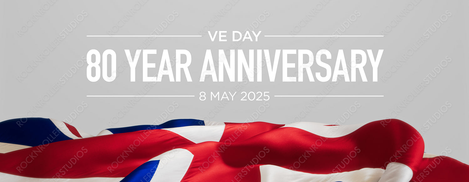 Vibrant Union Jack Flag Marks VE Day's 80th Anniversary - A Patriotic Commemoration