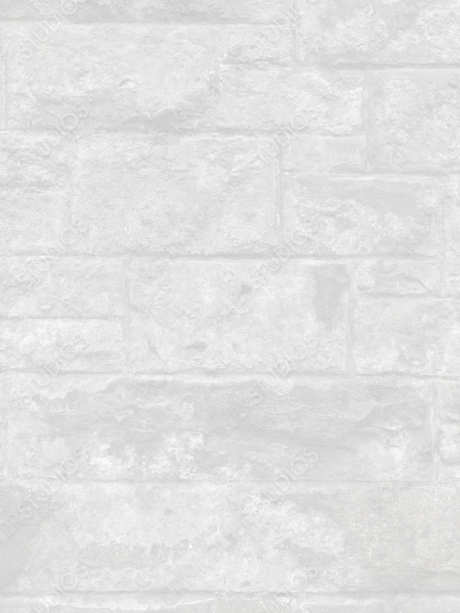 Rustic Charm: Weathered White Brick Wall with Rich Textures and Grooves