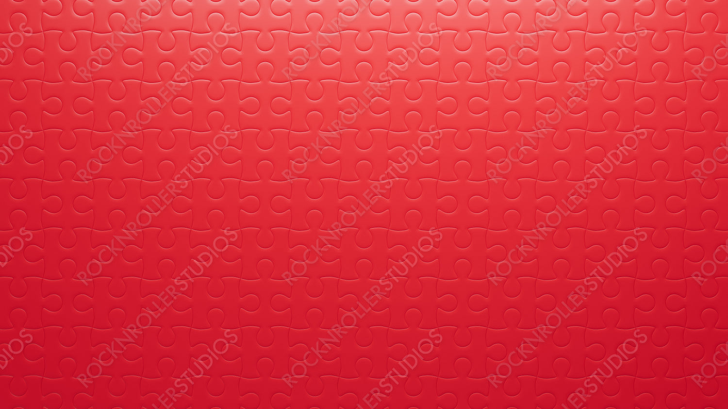 Seamless Red Puzzle Texture with Gradient Lighting - Perfect for Backgrounds