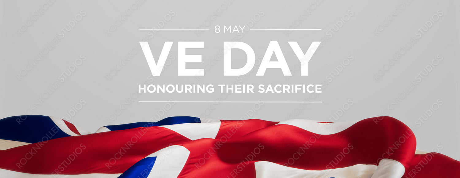 VE Day Tribute: Union Jack Flag Waves for WWII Heroes - May 8