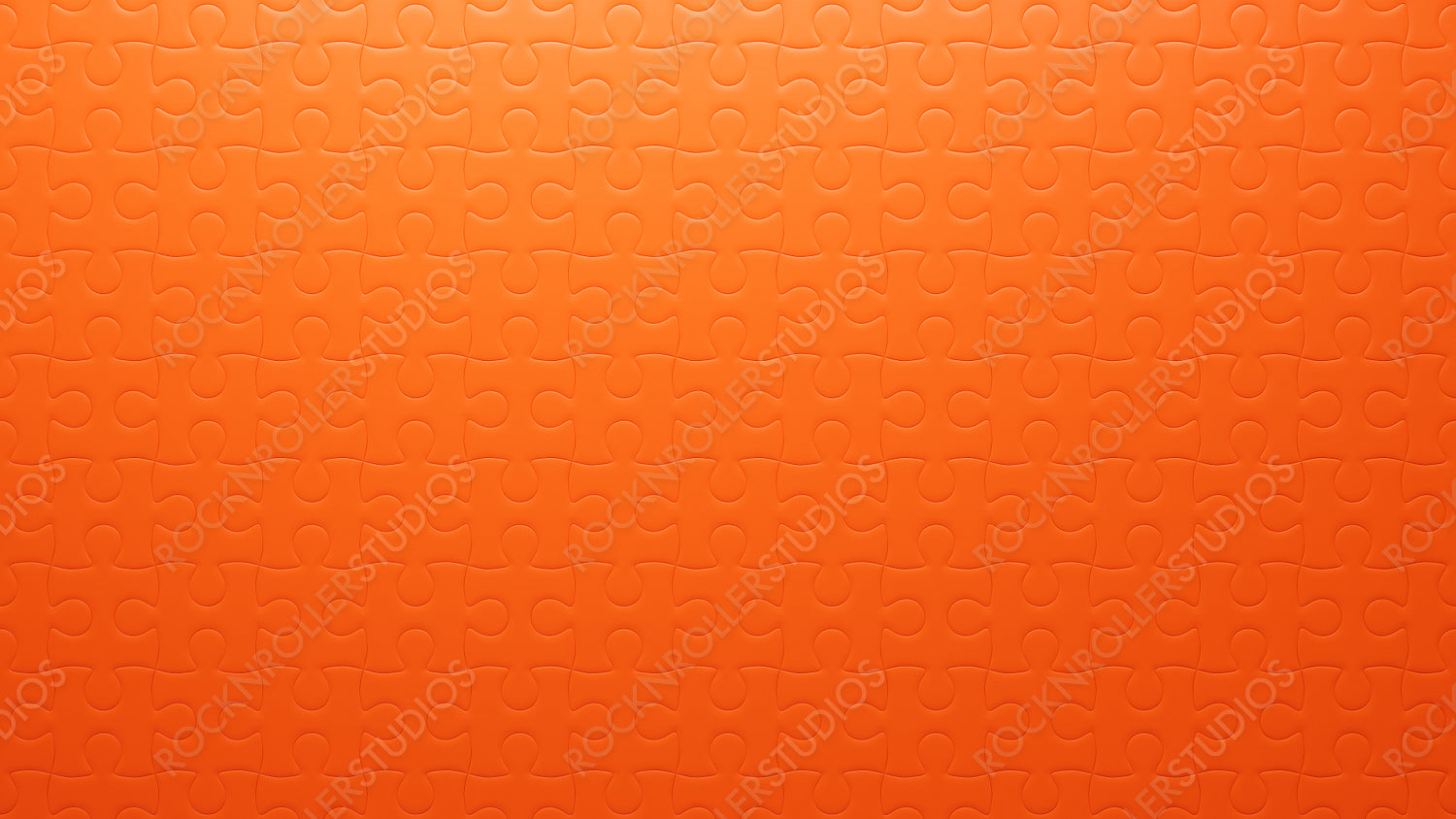 Vibrant Orange Puzzle Piece Texture: Seamless, Interlocking Design with Enhanced Depth