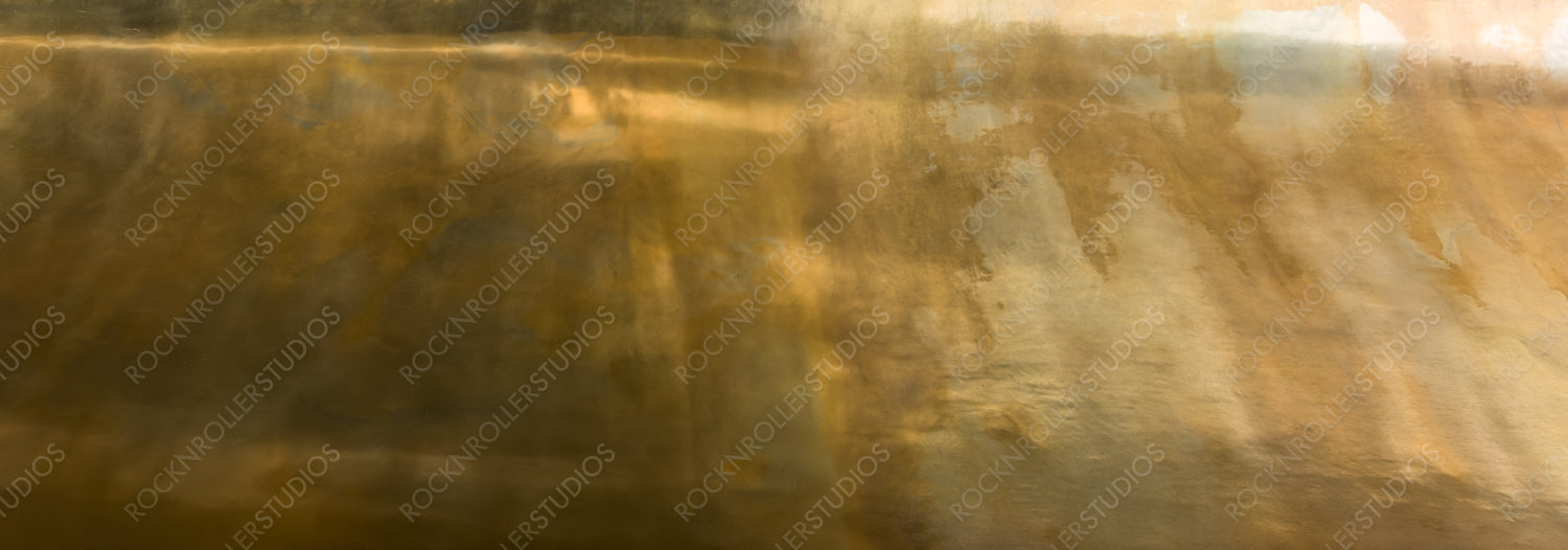 Golden Brushed Metallic Surface - Luxurious Industrial Texture