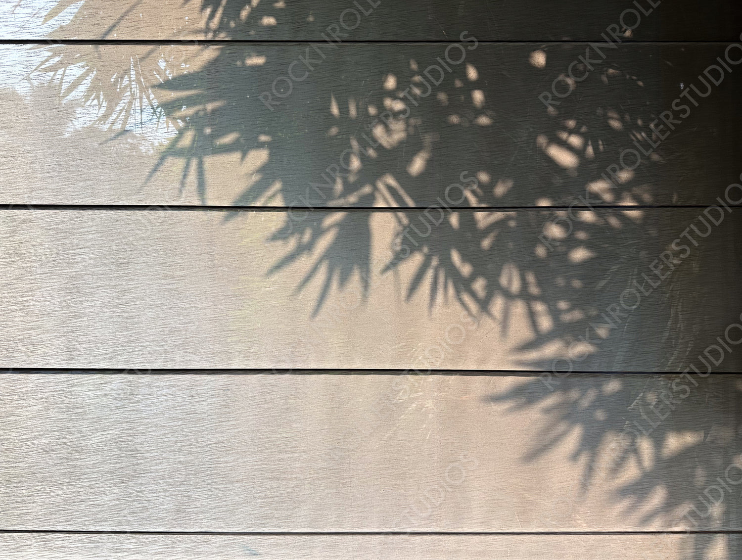 Serene Shadow Play: Palm Leaves Dance on Textured Blinds